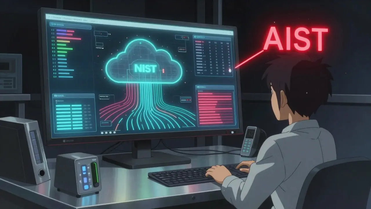 IoTデータが空に流れるデジタル校正ダッシュボードの様子。