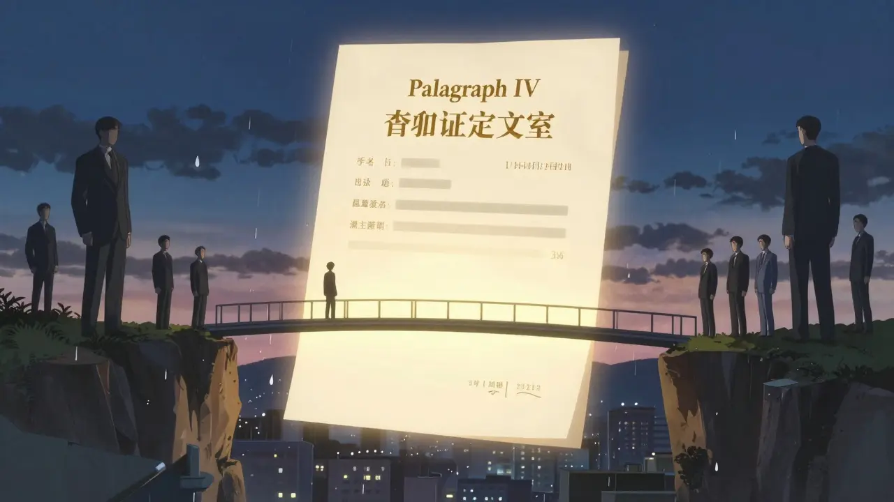 パラグラフIV認定：医薬品特許を法的に挑戦する仕組み