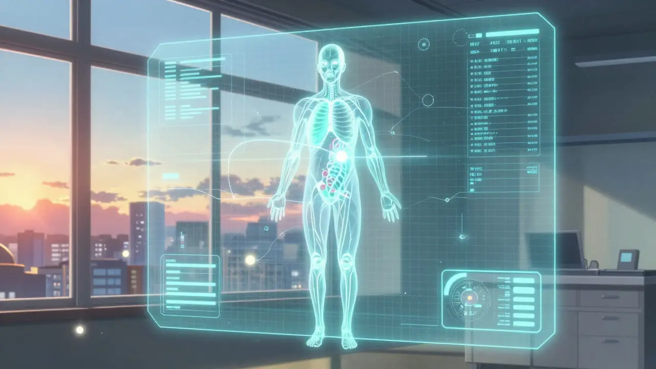 AIとホログラムを用いて精密に照射部位を決定する未来の治療計画